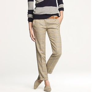 J. Crew Cafe Capri in Houndstooth Wool
